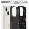 Coque arrière Burga Tough pour Apple iPhone 14 - Rose Gold Marble 2