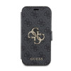 Coque portefeuille Guess 4G Big Metal Logo pour Apple iPhone 15 - Gris 2