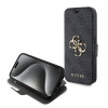 Coque portefeuille Guess 4G Big Metal Logo pour Apple iPhone 15 Pro - Gris 0