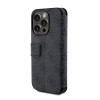 Coque portefeuille Guess 4G Big Metal Logo pour Apple iPhone 15 Pro - Gris 3