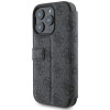 Coque portefeuille Guess 4G Big Metal Logo pour Apple iPhone 16 Pro - Noir 3