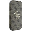 Coque portefeuille Guess 4G Big Metal Logo pour Apple iPhone 16 Pro - Marron 4