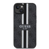 Coque arrière rigide Guess 4G Printed Stripes avec MagSafe pour Apple iPhone 15 - Noir 1