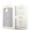 Coque arrière rigide Guess 4G Printed Stripes avec MagSafe pour Apple iPhone 15 - Rose 5