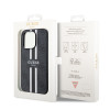 Coque arrière rigide Guess 4G Printed Stripes avec MagSafe pour Apple iPhone 15 Pro - Noir 5