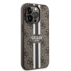 Coque arrière rigide Guess 4G Printed Stripes avec MagSafe pour Apple iPhone 15 Pro - Marron 2