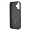 Coque arrière rigide Guess 4G Printed Stripes avec MagSafe pour Apple iPhone 16 - Marron 5
