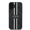 Coque arrière rigide Guess 4G Printed Stripes avec MagSafe pour Apple iPhone 16 Plus - Noir 2