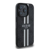 Coque arrière rigide Guess 4G Printed Stripes avec MagSafe pour Apple iPhone 16 Pro - Noir 3