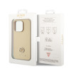 Coque arrière rigide Guess 4G Strass Metal Logo pour Apple iPhone 15 Pro - Or 5