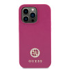 Coque arrière rigide Guess 4G Strass Metal Logo pour Apple iPhone 15 Pro - Rose 1