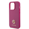 Coque arrière rigide Guess 4G Strass Metal Logo pour Apple iPhone 15 Pro - Rose 3