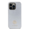 Coque arrière rigide Guess 4G Strass Metal Logo pour Apple iPhone 15 Pro - Argent 1