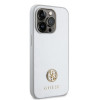 Coque arrière rigide Guess 4G Strass Metal Logo pour Apple iPhone 15 Pro - Argent 2