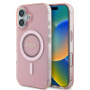 Coque arrière Guess IML Rhinestones avec MagSafe pour Apple iPhone 16 - Rose 0