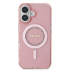 Coque arrière Guess IML Rhinestones avec MagSafe pour Apple iPhone 16 Plus - Rose 1