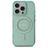 Coque arrière Guess IML Rhinestones avec MagSafe pour Apple iPhone 16 Pro - Vert 1