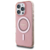 Coque arrière Guess IML Rhinestones avec MagSafe pour Apple iPhone 16 Pro Max - Rose 2