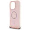 Coque arrière Guess IML Rhinestones avec MagSafe pour Apple iPhone 16 Pro Max - Rose 5