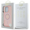Coque arrière Guess IML Rhinestones avec MagSafe pour Apple iPhone 16 Pro Max - Rose 6