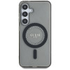 Coque arrière Guess IML Rhinestones avec MagSafe pour Samsung Galaxy S25 - Noir 1