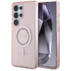 Coque arrière Guess IML Rhinestones avec MagSafe pour Samsung Galaxy S25 Ultra - Rose 0