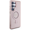 Coque arrière Guess IML Rhinestones avec MagSafe pour Samsung Galaxy S25 Ultra - Rose 2