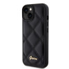 Coque arrière Guess Quilted Puffed Metal Logo pour Apple iPhone 15 - Noir 2