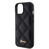 Coque arrière Guess Quilted Puffed Metal Logo pour Apple iPhone 15 - Noir 3