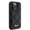 Coque arrière Guess Quilted Puffed Metal Logo pour Apple iPhone 15 Pro - Noir 2