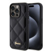 Coque arrière Guess Quilted Puffed Metal Logo pour Apple iPhone 15 Pro Max - Noir 0