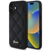 Coque arrière Guess Quilted Puffed Metal Logo pour Apple iPhone 16 Plus - Noir 0
