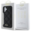 Coque arrière Guess Quilted Puffed Metal Logo pour Apple iPhone 16 Plus - Noir 6