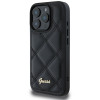 Coque arrière Guess Quilted Puffed Metal Logo pour Apple iPhone 16 Pro Max - Noir 1