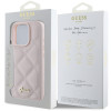 Coque arrière Guess Quilted Puffed Metal Logo pour Apple iPhone 16 Pro Max - Rose 6