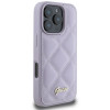 Coque arrière Guess Quilted Puffed Metal Logo pour Apple iPhone 16 Pro Max - Violet 3