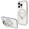 Coque arrière Guess Ring Stand Script Glitter avec MagSafe pour Apple iPhone 15 Pro Max - Transparent 0