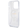 Coque arrière Guess Ring Stand Script Glitter avec MagSafe pour Apple iPhone 15 Pro Max - Transparent 4