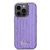 Coque arrière Guess Sequin Script Metal pour Apple iPhone 15 Pro Max - Violet 1
