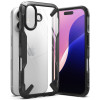 Coque arrière Ringke Fusion X pour Apple iPhone 16 - Noir 2