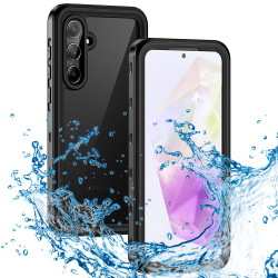 Coque étanche Shellbox Waterproof IP68 pour Samsung Galaxy A35 - Noir