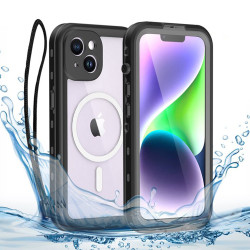 Coque étanche Shellbox Waterproof IP68 avec MagSafe pour Apple iPhone 14 Plus - Noir