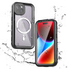Coque étanche Shellbox Waterproof IP68 avec MagSafe pour Apple iPhone 15 - Noir 0