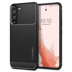 Coque arrière Spigen Rugged Armor pour Samsung Galaxy S22 - Noir