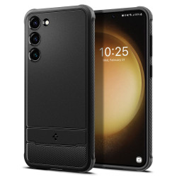 Coque arrière Spigen Rugged Armor pour Samsung Galaxy S23 - Noir