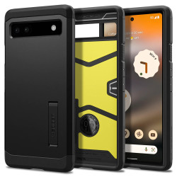 Coque arrière Spigen Tough Armor pour Google Pixel 6a - Noir