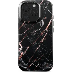 Coque arrière Burga Tough pour Apple iPhone 16 Pro - Rose Gold Marble