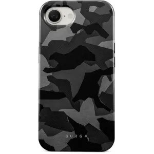 Coque arrière Burga Tough pour Apple iPhone 17e/16e - Night Black Camo