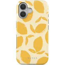 Coque arrière Burga Tough avec MagSafe pour Apple iPhone 16 - Lemon Tart