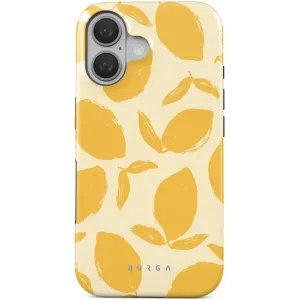 Coque arrière Burga Tough avec MagSafe pour Apple iPhone 16 - Lemon Tart